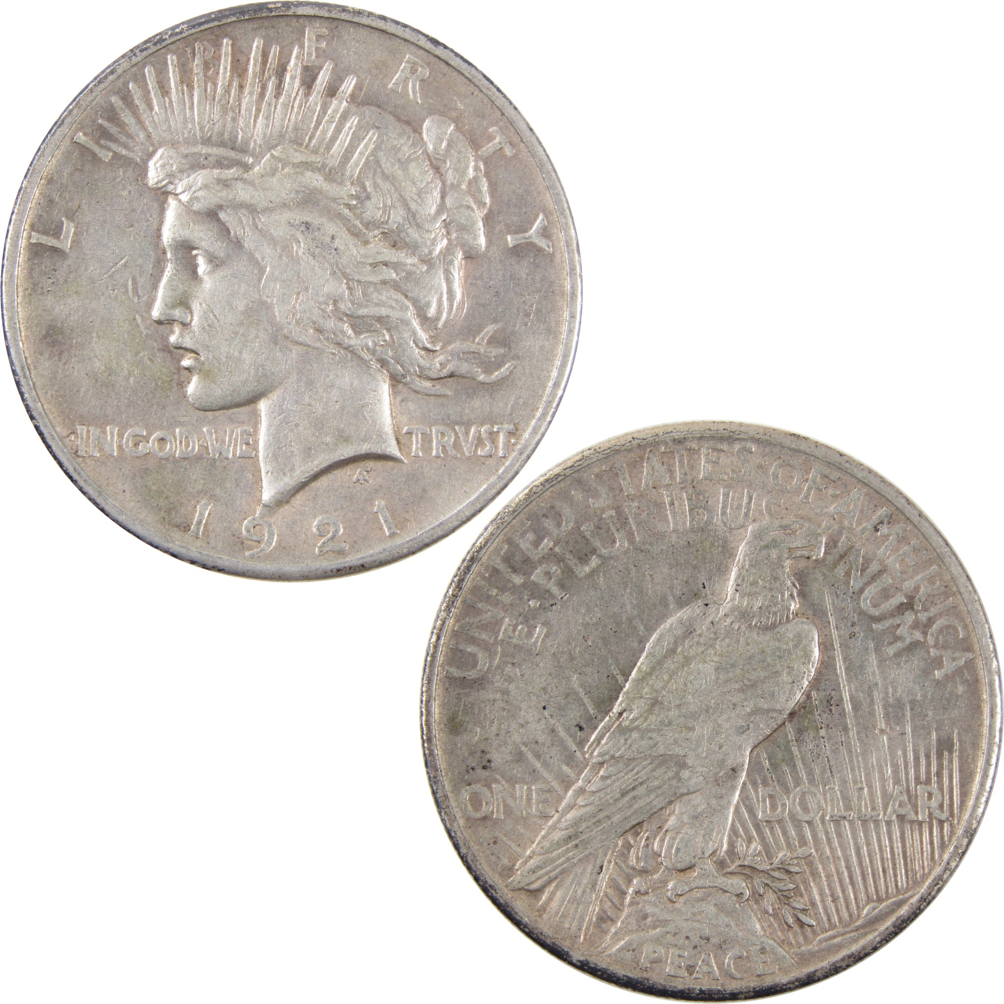 1921 High Relief Peace Dollar XF EF Extremely Fine Silver SKU:I2503