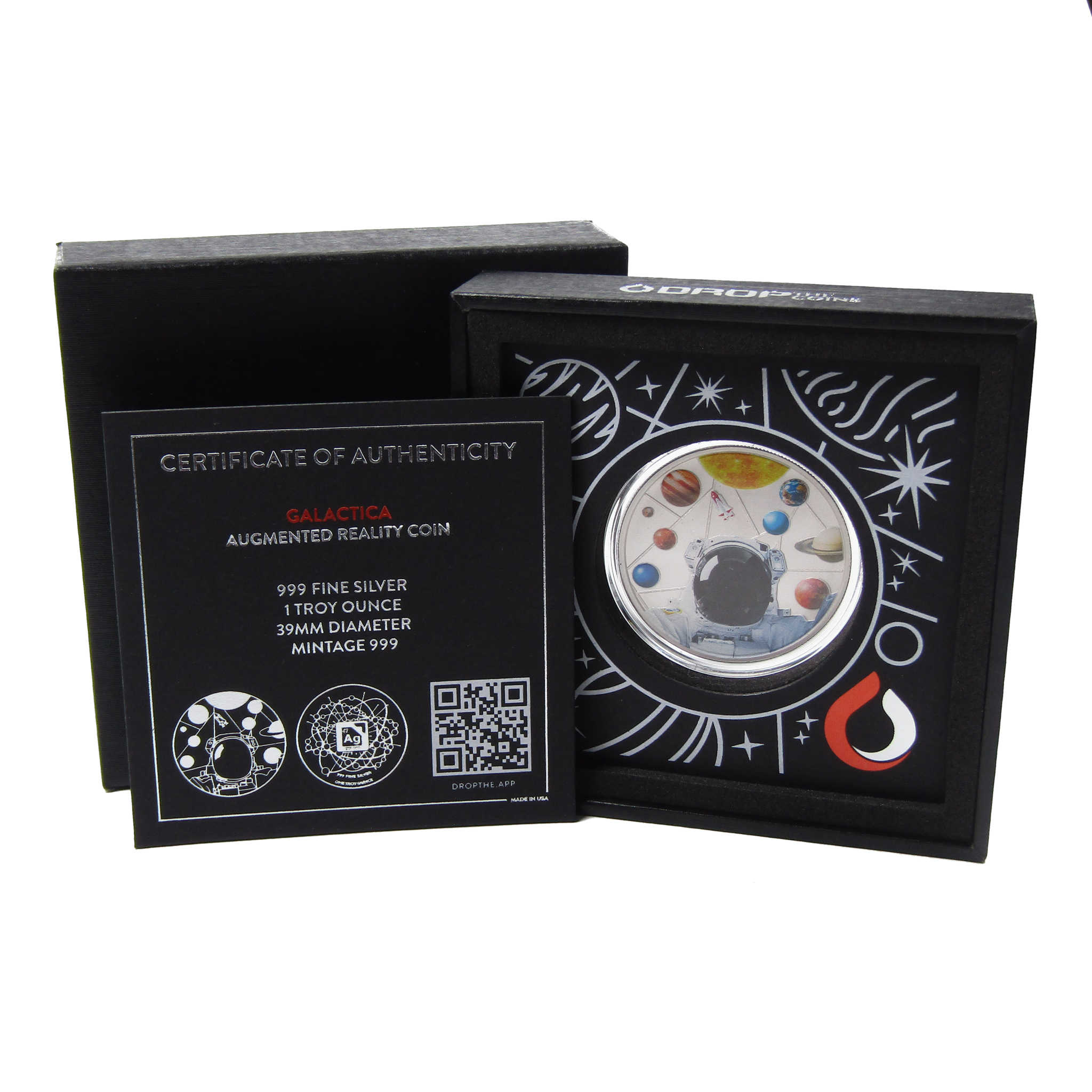 DROP Imagination Set Augmented Reality Coins Silver Rounds SKU:OPC88