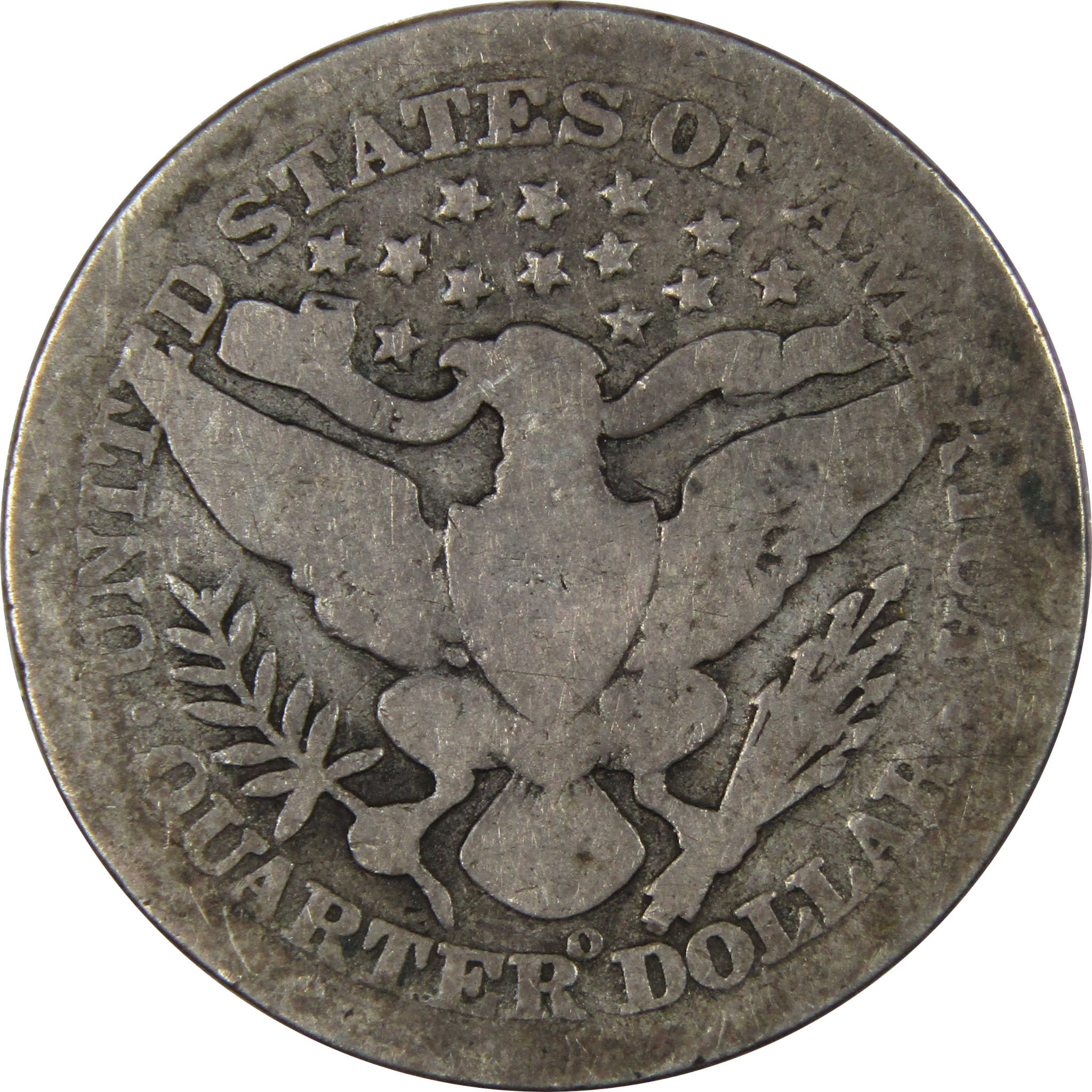 1897 O Barber Quarter AG About Good 90% Silver 25c SKU:IPC8490