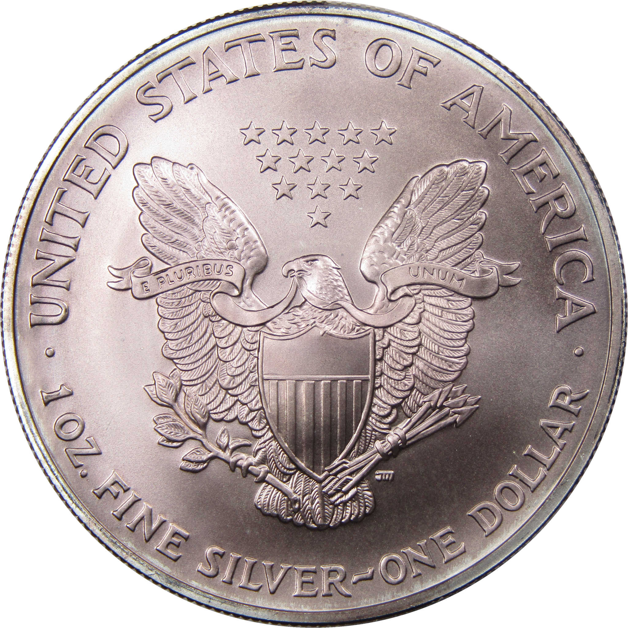 2004 American Eagle Dollar 1 oz Fine Silver Bullion Toned SKU:I1606