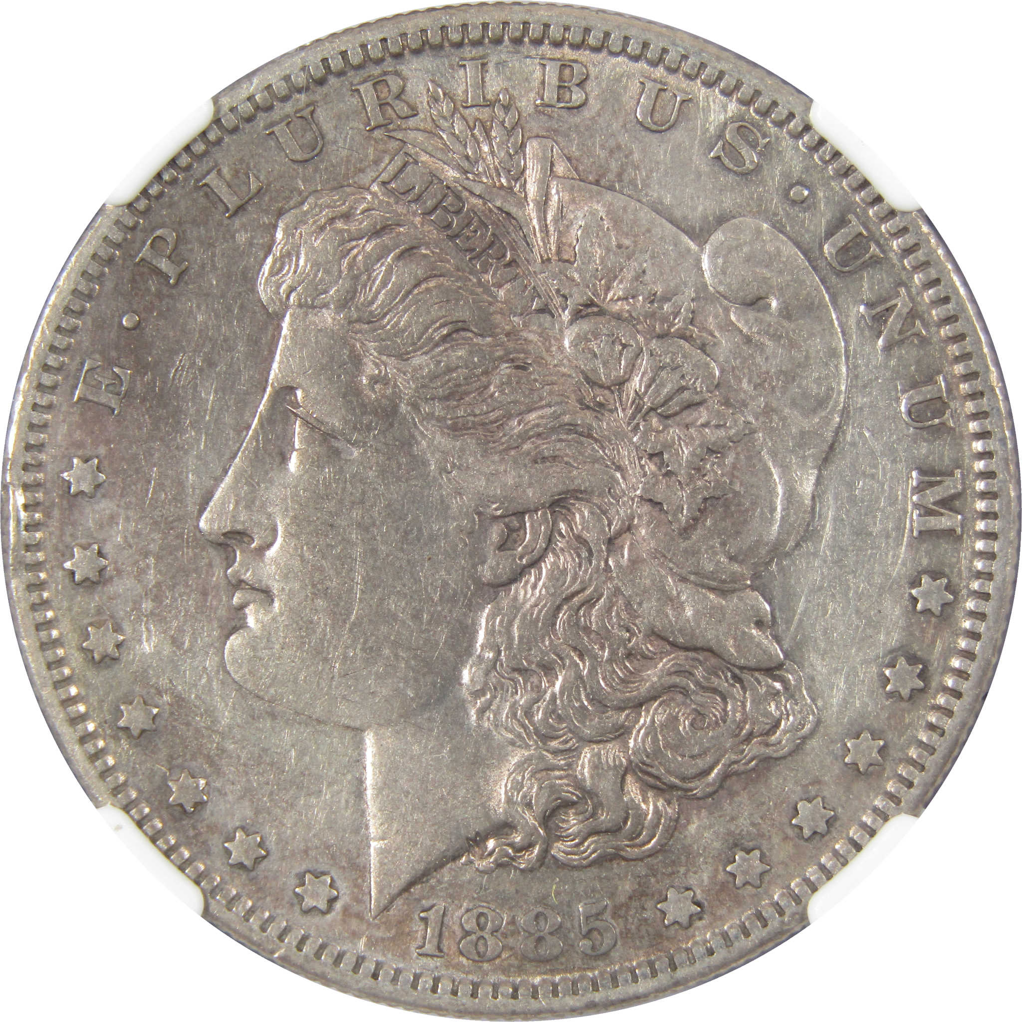 1885 S Morgan Dollar AU 53 NGC 90% Silver US Coin SKU:I1048 - Morgan coin - Morgan silver dollar - Morgan silver dollar for sale - Profile Coins &amp; Collectibles