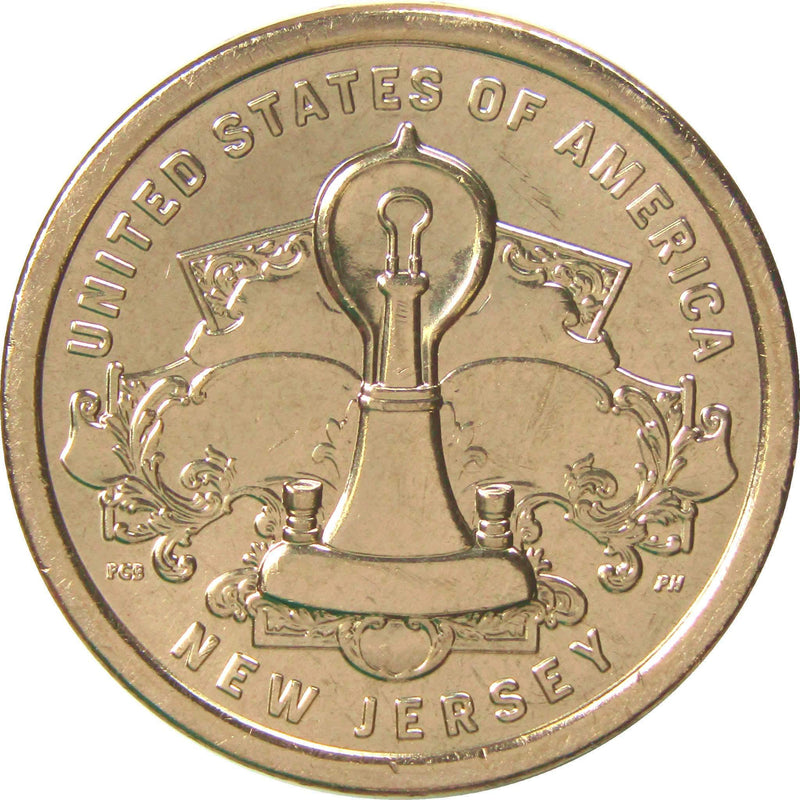 2019 D New Jersey American Innovation Dollar BU Uncirculated Mint State $1 Coin - Profile Coins & Collectibles 