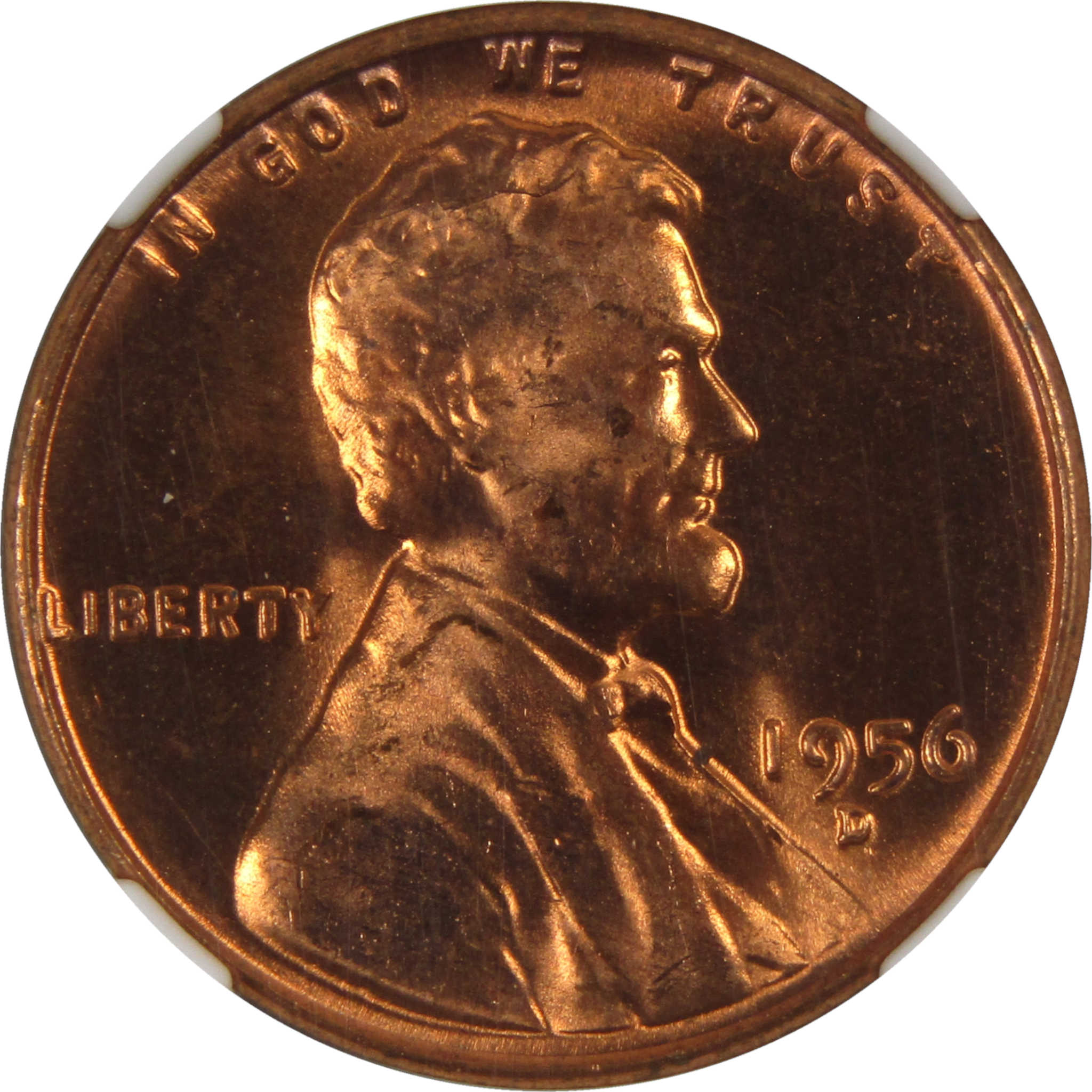 1956 D Lincoln Wheat Cent MS 66 RD NGC Penny Uncirculated SKU:I3680