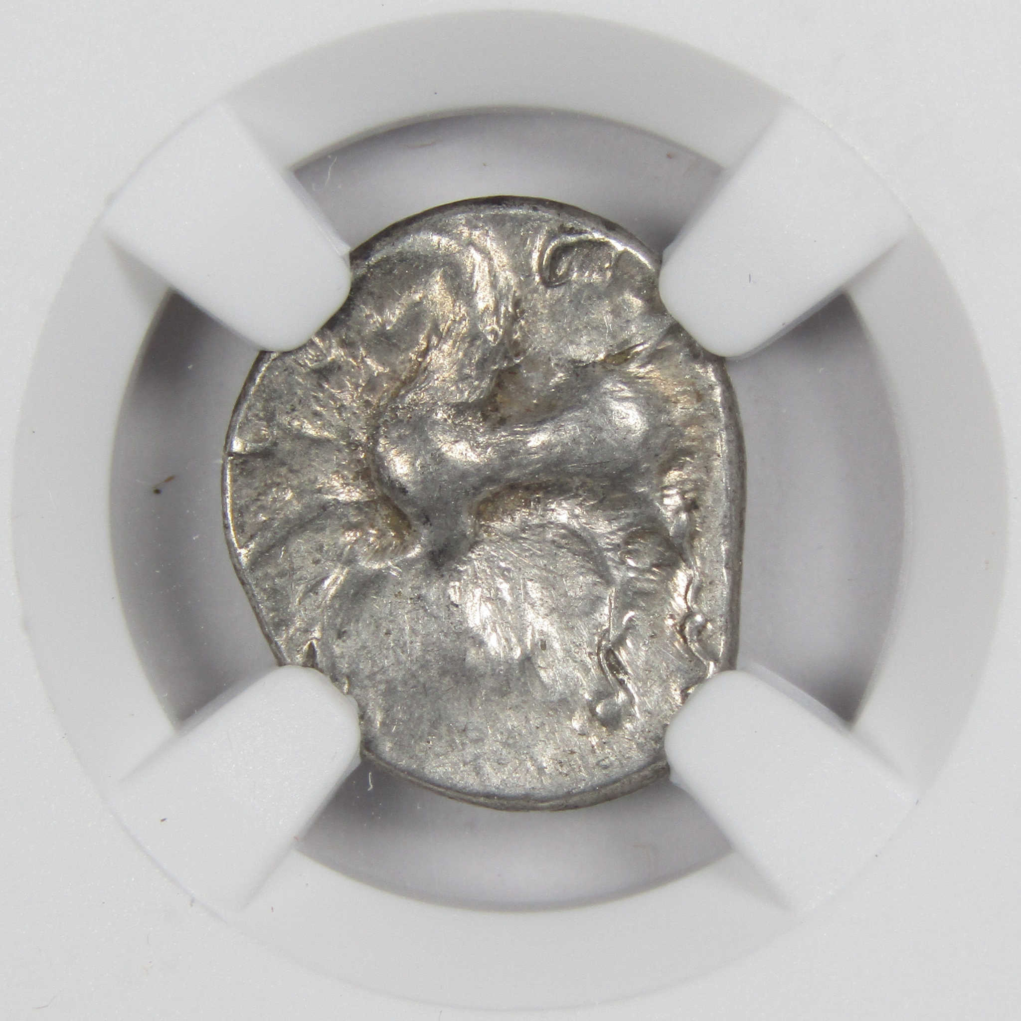 Gaul Aedui Silver Quinari Roma Horse Ch XF NGC Ancient SKU:IPC5726