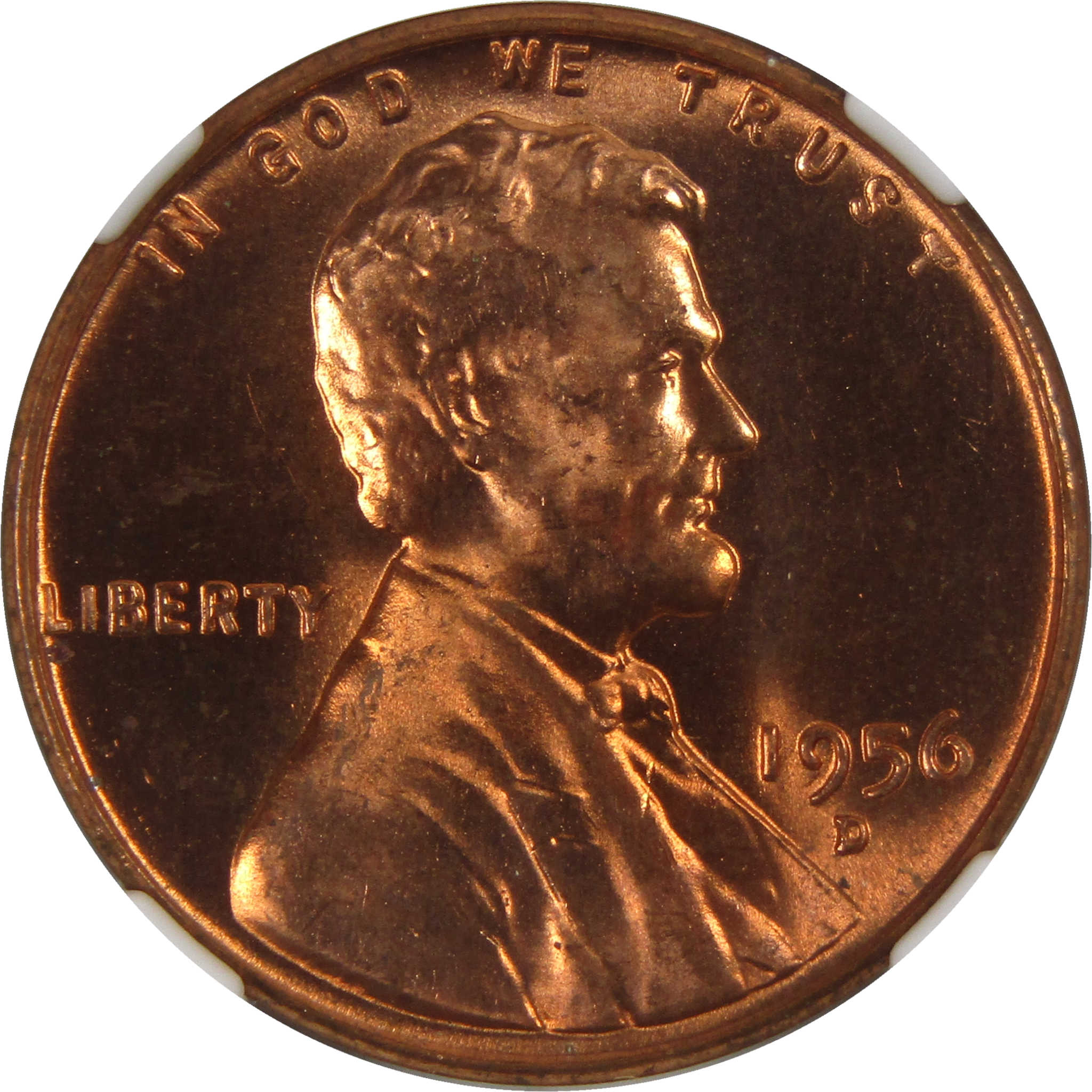 1956 D Lincoln Wheat Cent MS 66 RD NGC Penny Uncirculated SKU:I3650