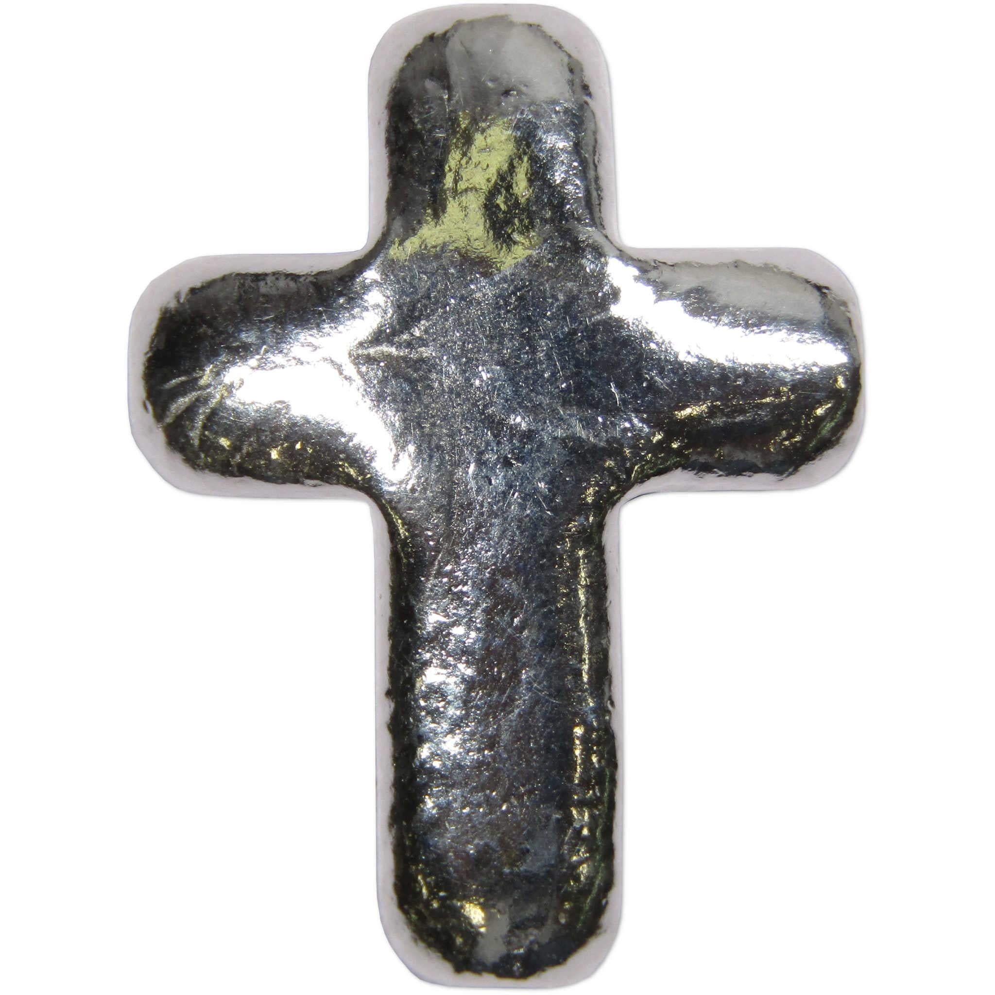 1/2 oz .999 Hand-Poured Silver Cross