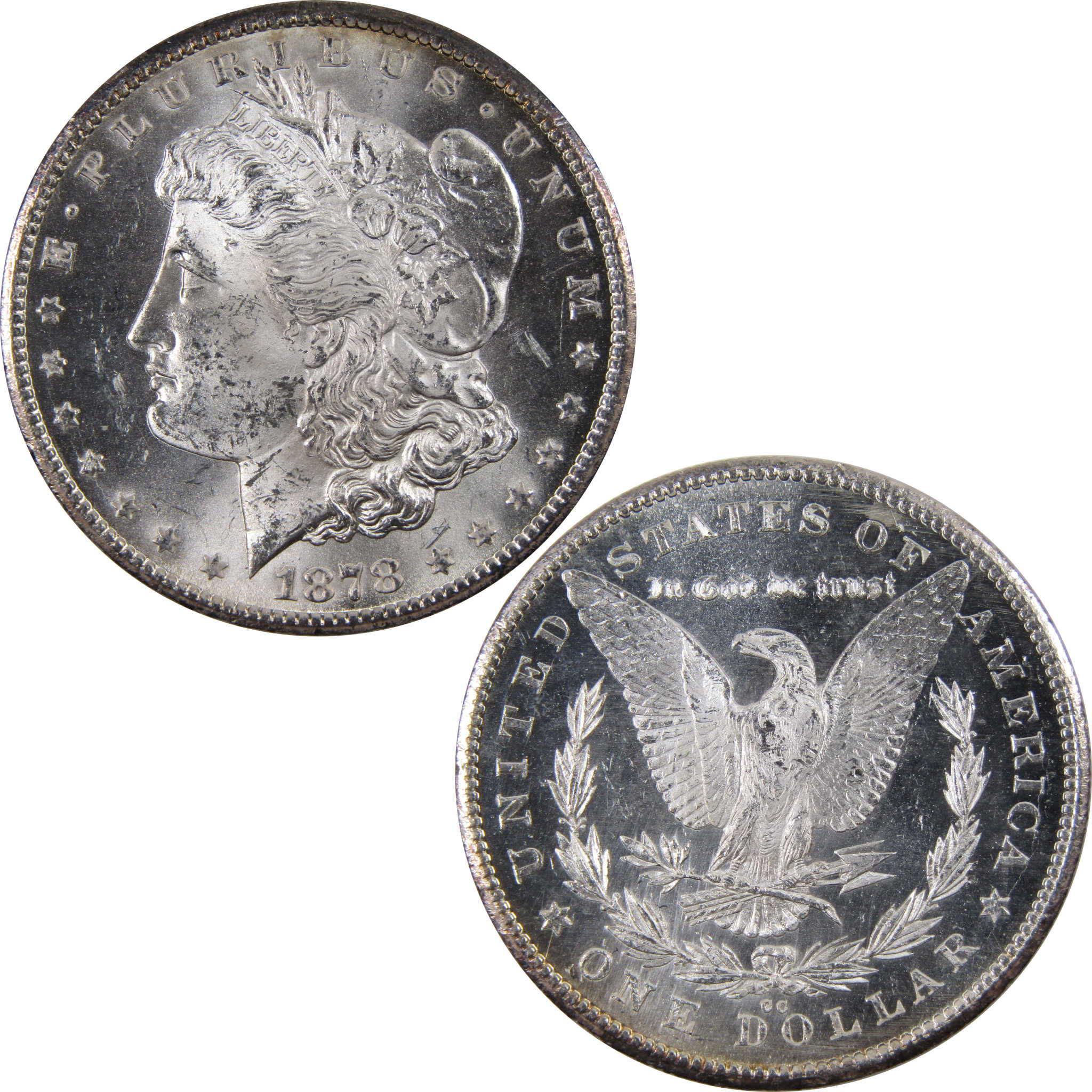 1878 CC Morgan Dollar Choice Uncirculated Mint State Silver SKU:I3487 - Morgan coin - Morgan silver dollar - Morgan silver dollar for sale - Profile Coins &amp; Collectibles