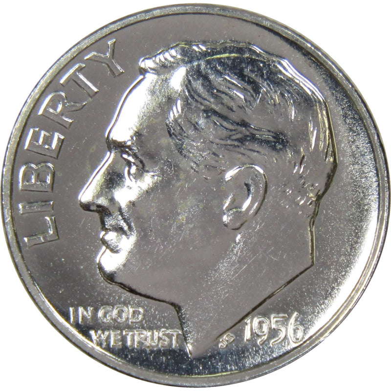 1956 Roosevelt Dime Choice Proof 90% Silver 10c US Coin Collectible - Roosevelt coin - Profile Coins &amp; Collectibles