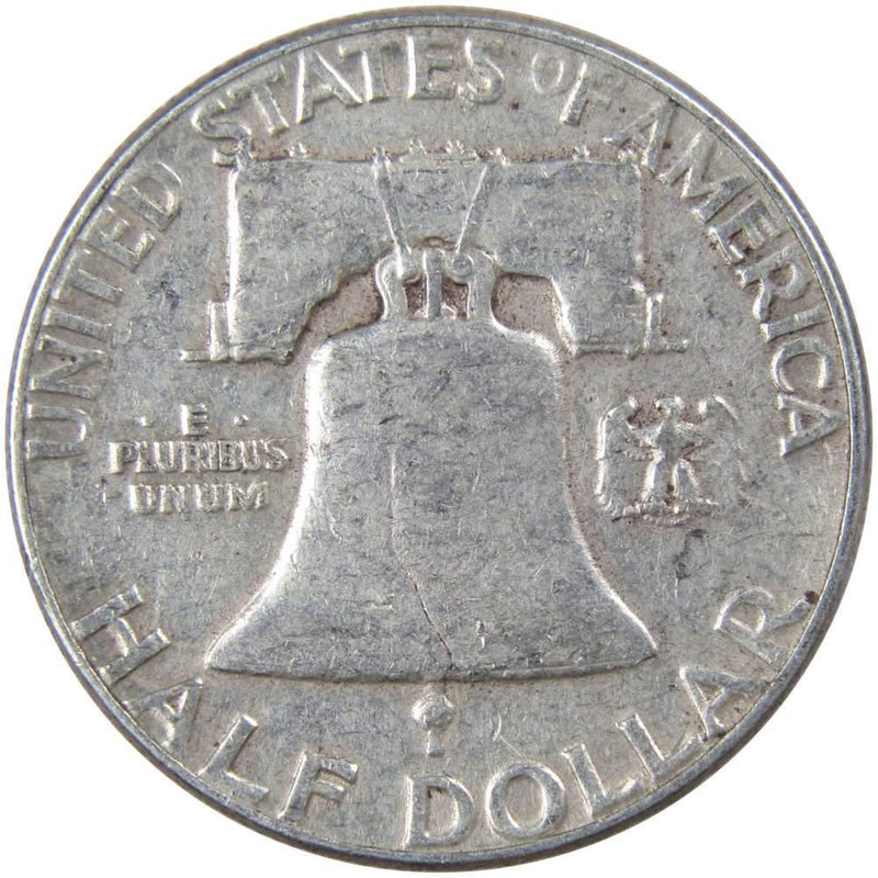 1950 Franklin Half Dollar AG About Good 90% Silver 50c US Coin Collectible - Franklin Half Dollar - Franklin half dollars - Franklin coins - Profile Coins &amp; Collectibles
