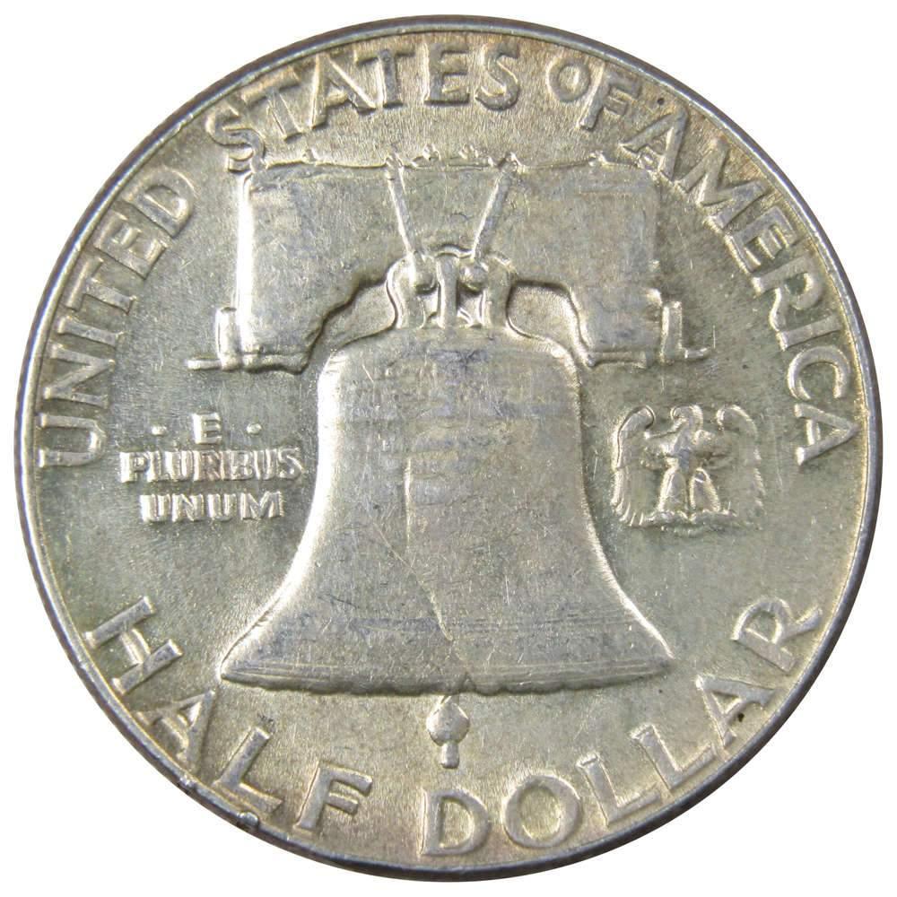 1951 Franklin Half Dollar AU About Uncirculated 90% Silver 50c US Coin