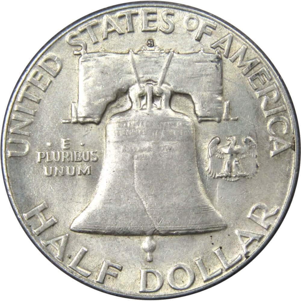 1951 S Franklin Half Dollar AU About Uncirculated 90% Silver 50c US Coin