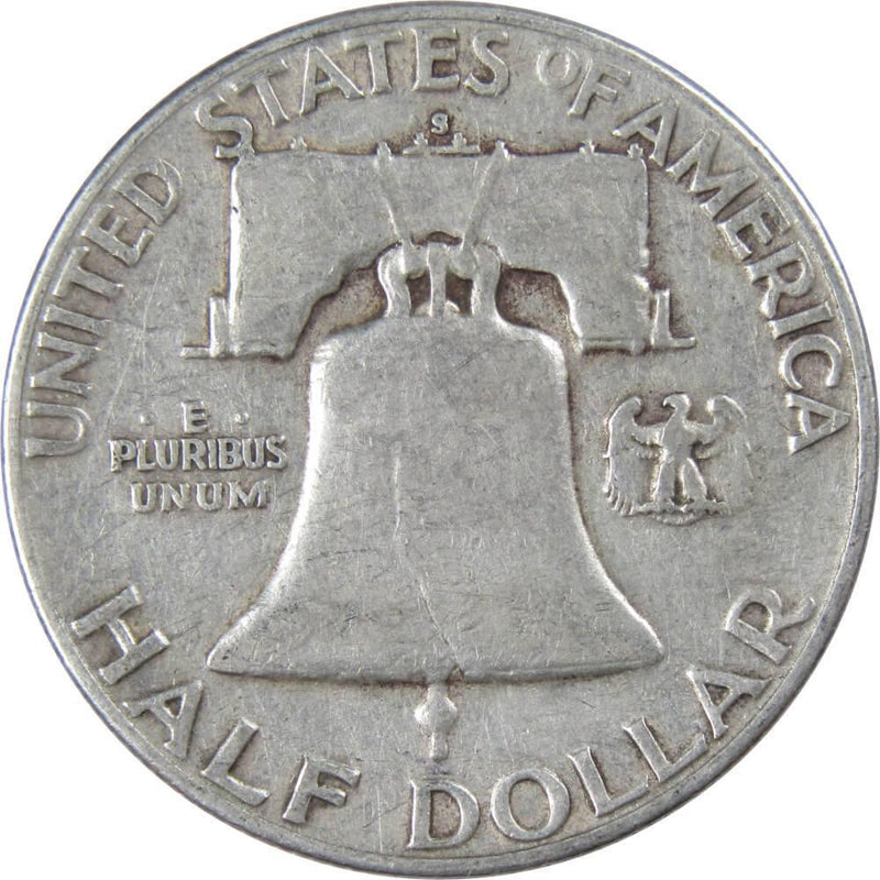 1952 S Franklin Half Dollar AG About Good 90% Silver 50c US Coin Collectible - Franklin Half Dollar - Franklin half dollars - Franklin coins - Profile Coins &amp; Collectibles
