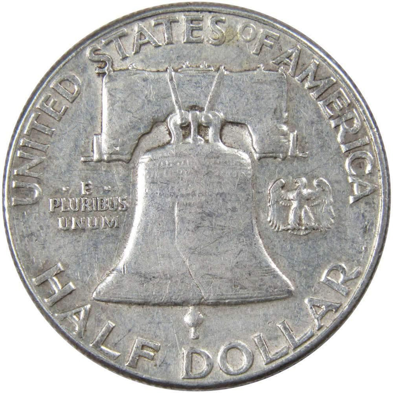 1958 Franklin Half Dollar AG About Good 90% Silver 50c US Coin Collectible - Franklin Half Dollar - Franklin half dollars - Franklin coins - Profile Coins &amp; Collectibles