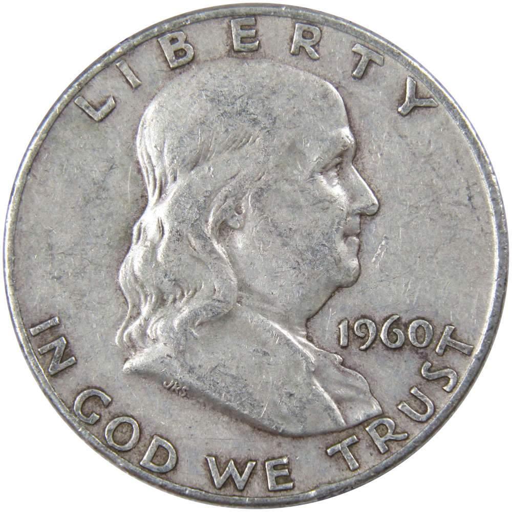 1960 D Franklin Half Dollar AG About Good 90% Silver 50c US Coin Collectible