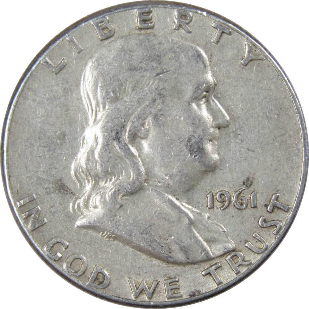 1961 Franklin Half Dollar AG About Good 90% Silver 50c US Coin Collectible