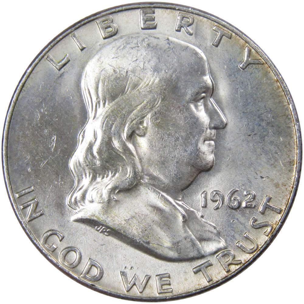 1962 D Franklin Half Dollar AG About Good 90% Silver 50c US Coin Collectible