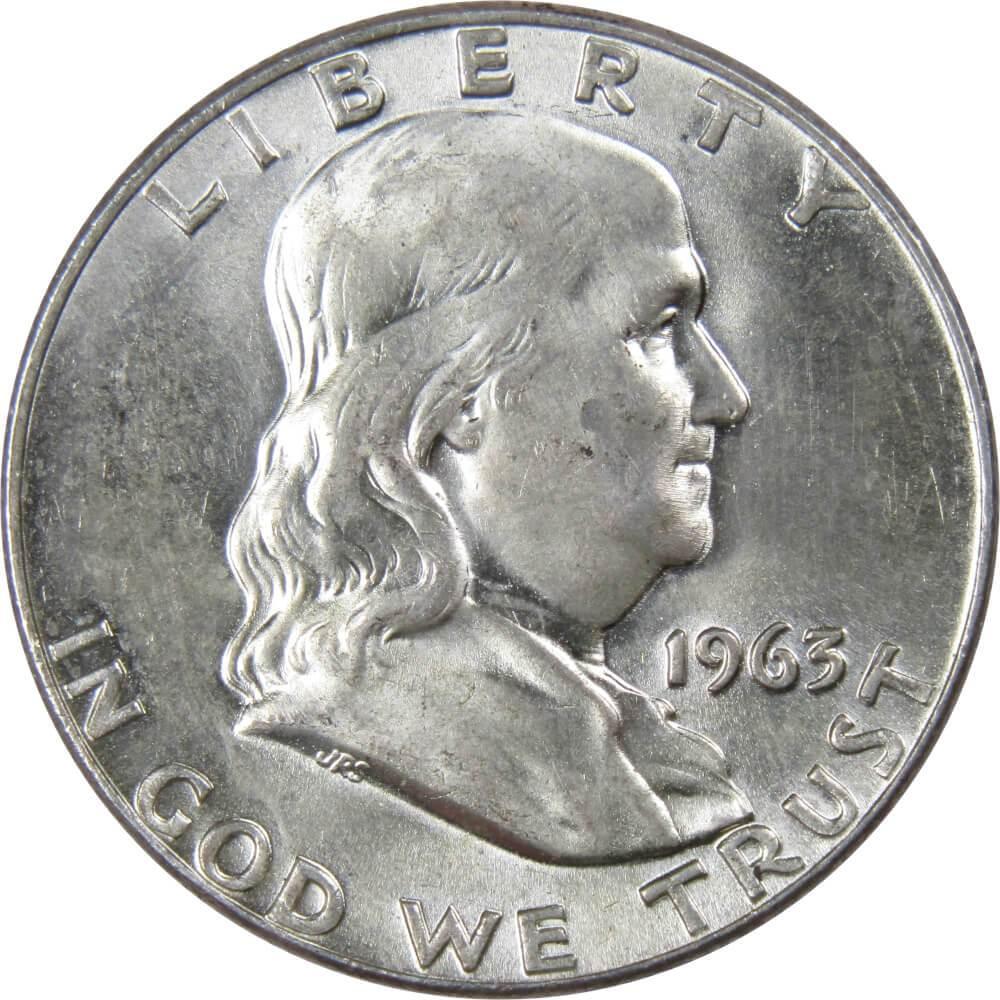 1963 D Franklin Half Dollar AG About Good 90% Silver 50c US Coin Collectible