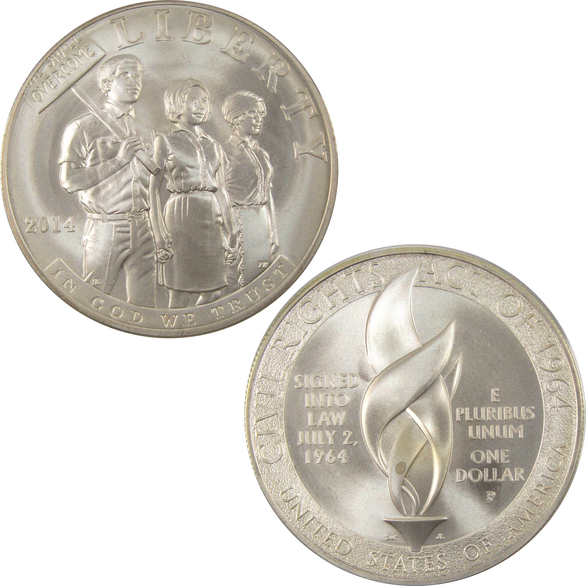 Civil Rights Act of 1964 Commemorative Dollar 2014 P Unc SKU:CPC2923