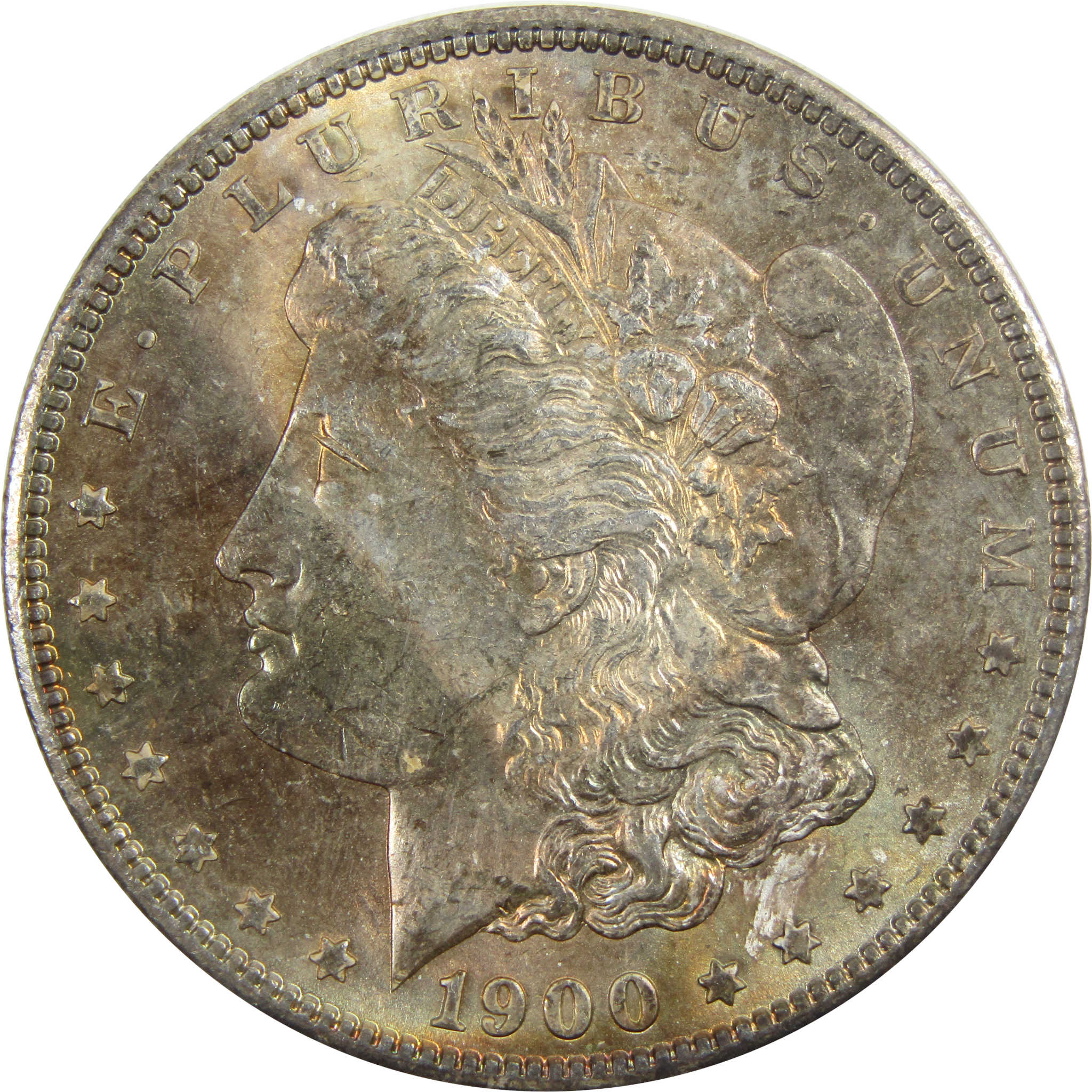 1900 Morgan Dollar BU Choice Uncirculated Silver $1 Toned SKU:I5540