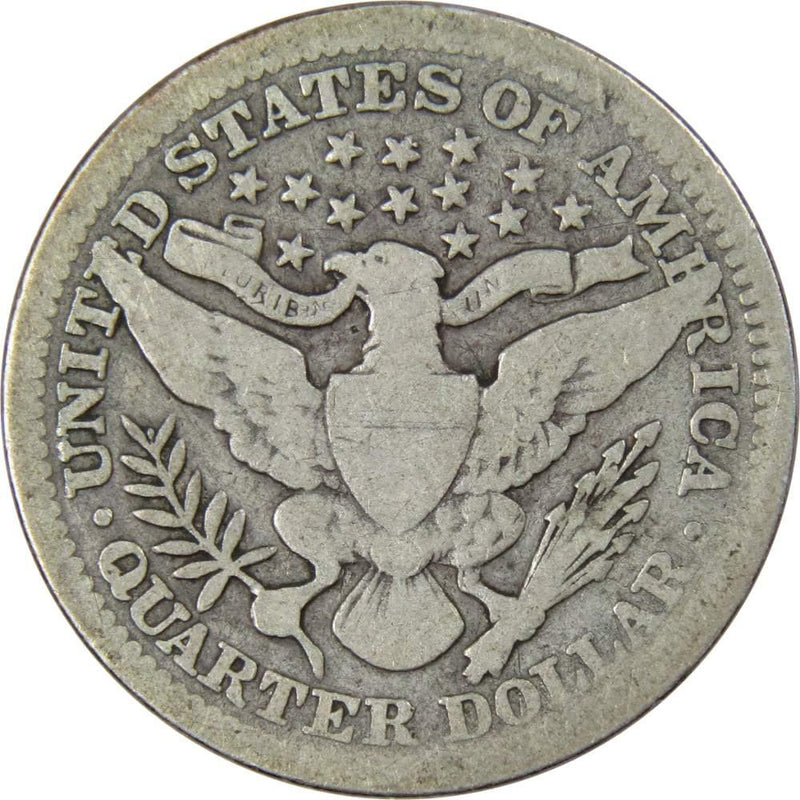 1905 Barber Quarter G Good 90% Silver 25c US Type Coin Collectible - Barber Quarters - Barber Quarters for Sale - Profile Coins &amp; Collectibles