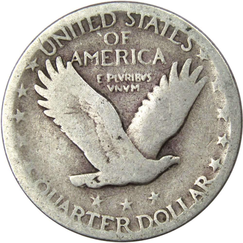 1926 S Standing Liberty Quarter AG About Good 90% Silver 25c US Type Coin