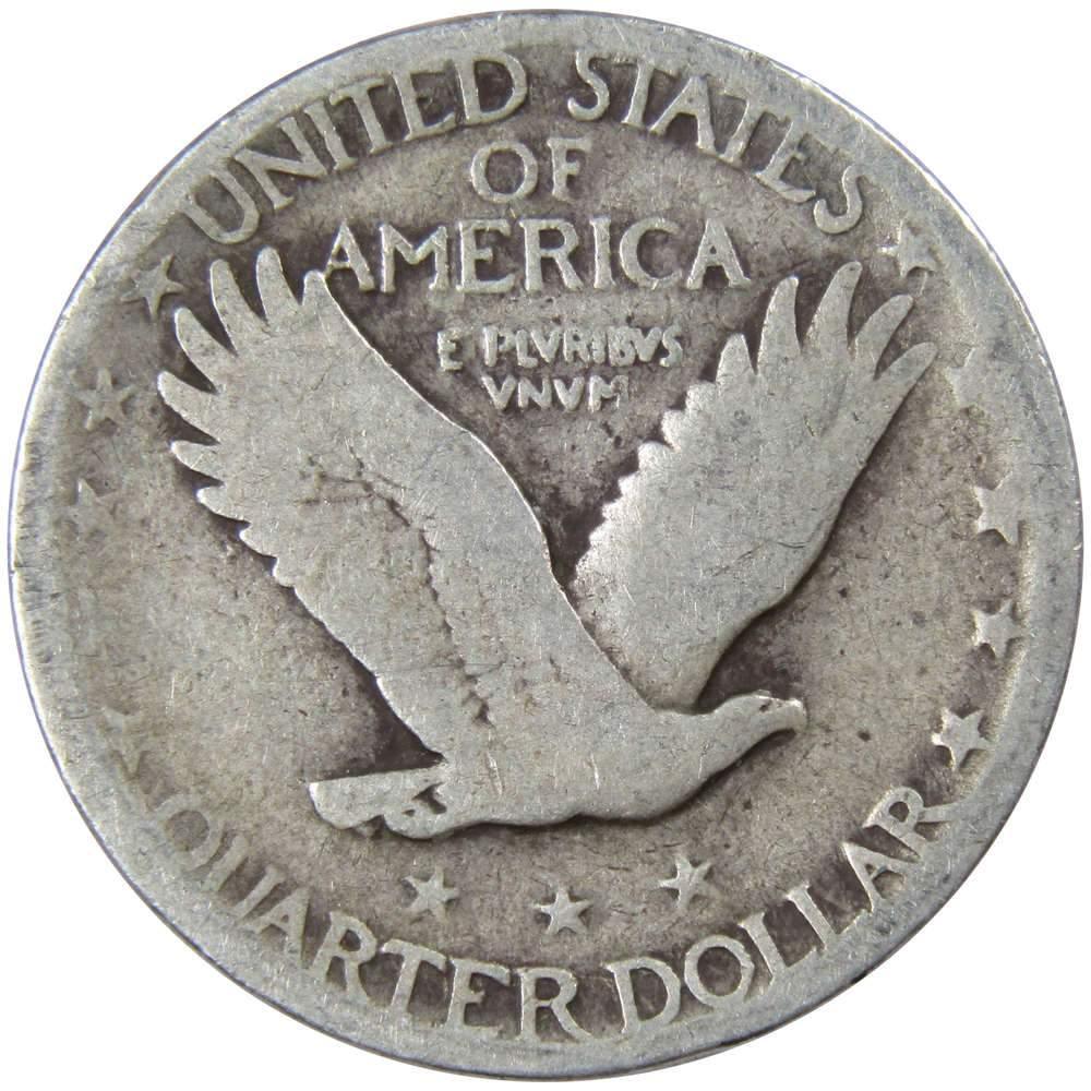 1927 Standing Liberty Quarter AG About Good 90% Silver 25c US Type Coin