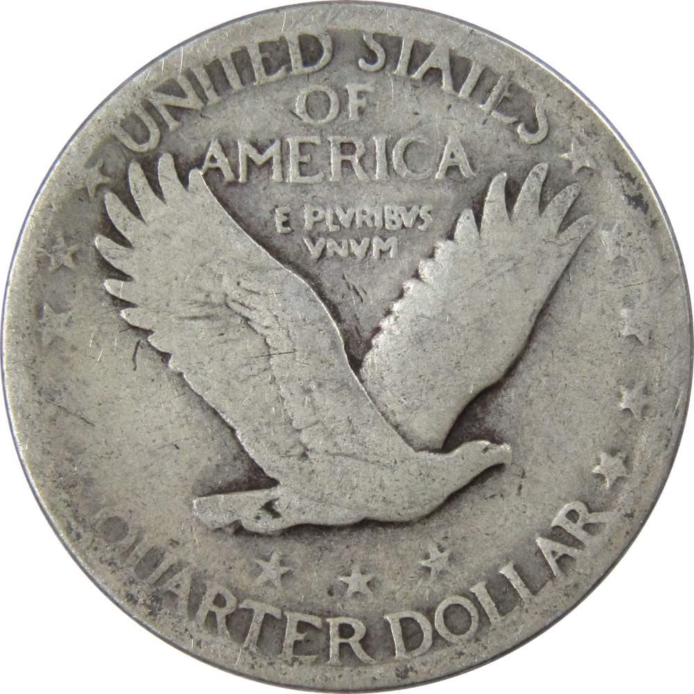1927 Standing Liberty Quarter US Coin 90% Silver 25c US Type Coin Collectible