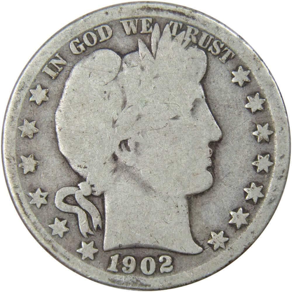 1902 O Barber Half Dollar AG About Good 90% Silver 50c US Type Coin Collectible