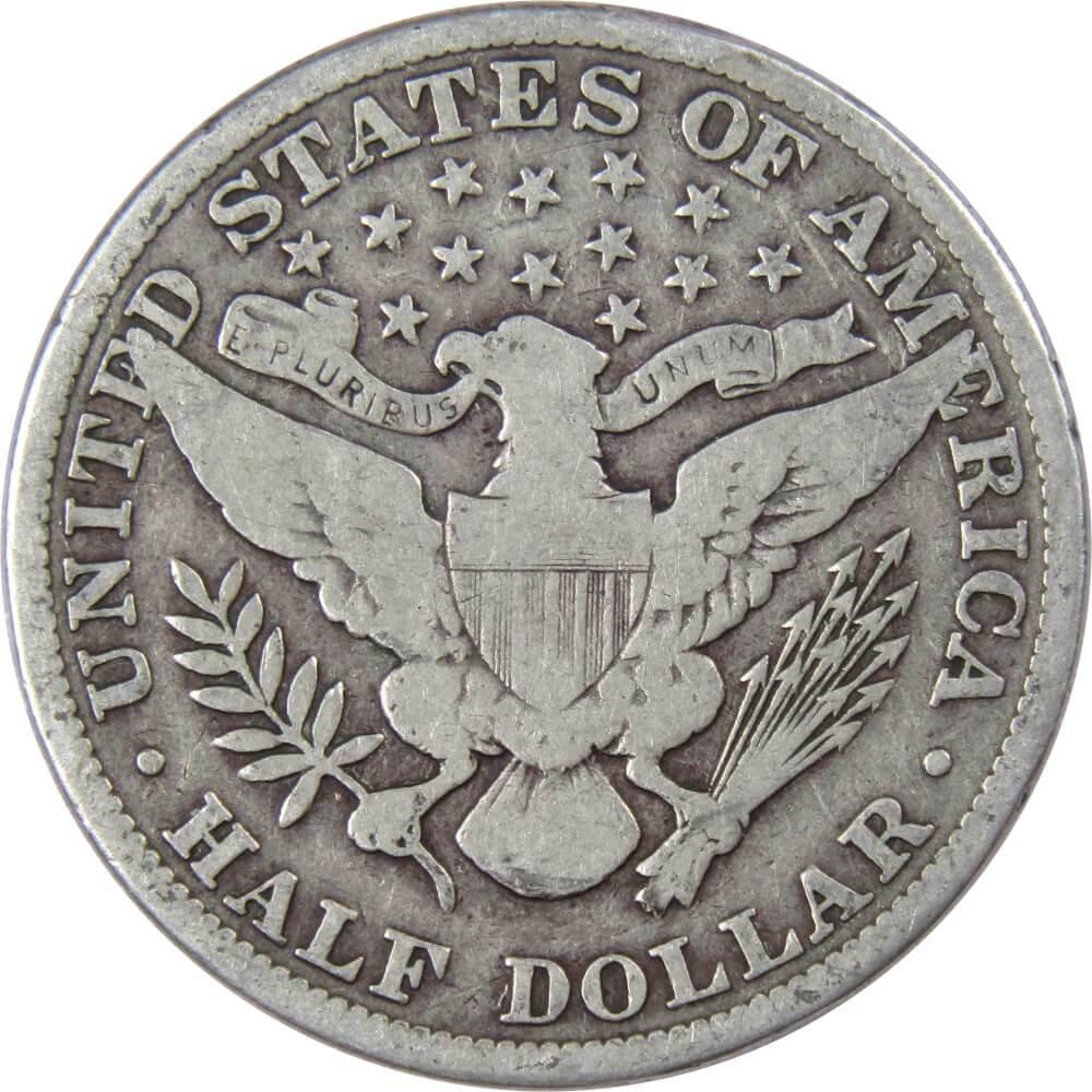 1911 Barber Half Dollar G Good 90% Silver 50c US Type Coin Collectible