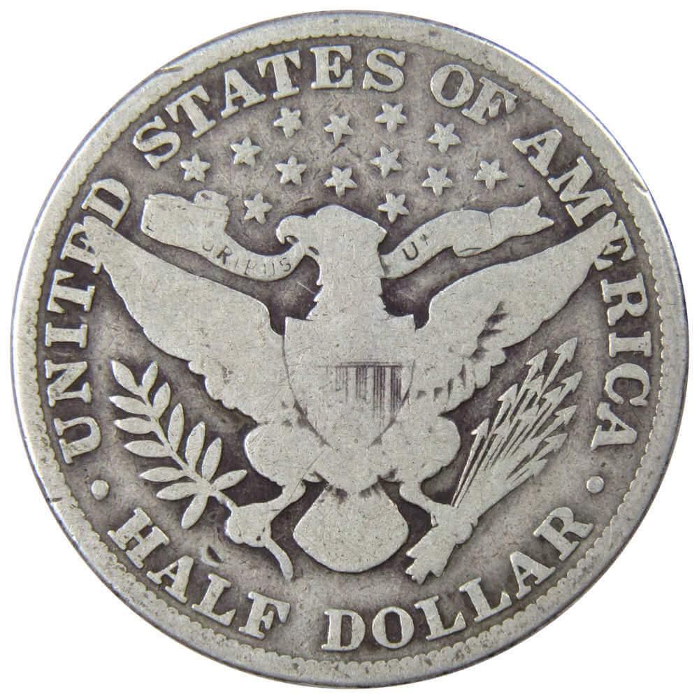 1911 Barber Half Dollar AG About Good 90% Silver 50c US Type Coin Collectible