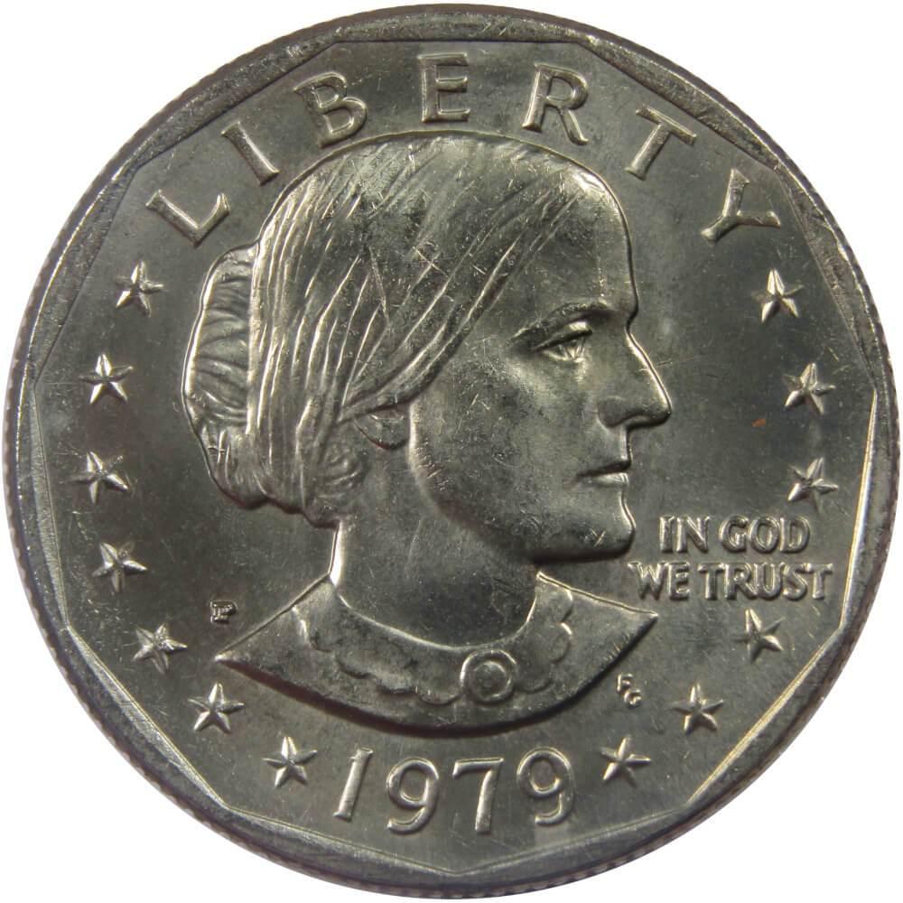 1979 P Narrow Rim Far Date Susan B Anthony Dollar BU Uncirculated SBA $1 US Coin