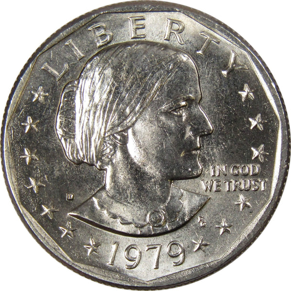 1979 D Susan B Anthony Dollar BU Uncirculated Mint State SBA $1 US Coin - Susan B Anthony Dollars - Susan B Anthony Coins - Profile Coins &amp; Collectibles