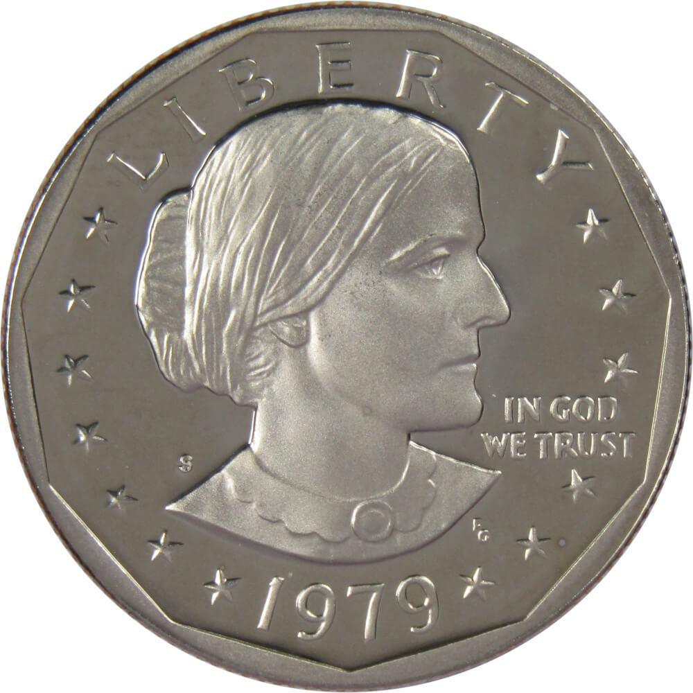 1979 S Type 2 Clear S Susan B Anthony Dollar Choice Proof SBA $1 US Coin