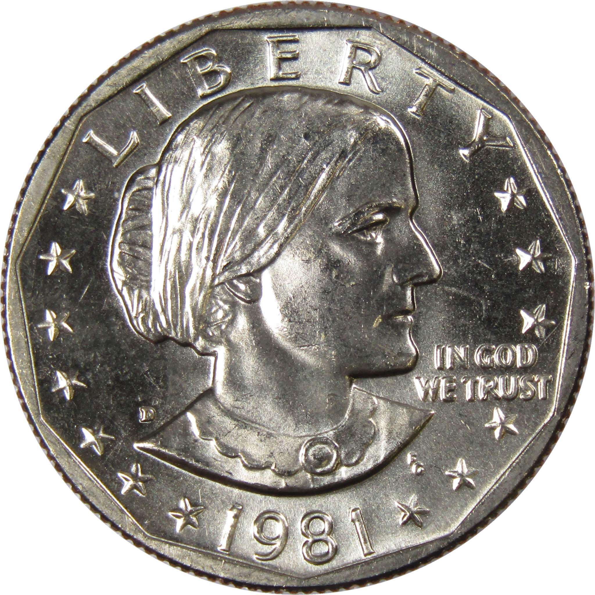 1981 D Susan B Anthony Dollar BU Uncirculated Mint State SBA $1 US Coin