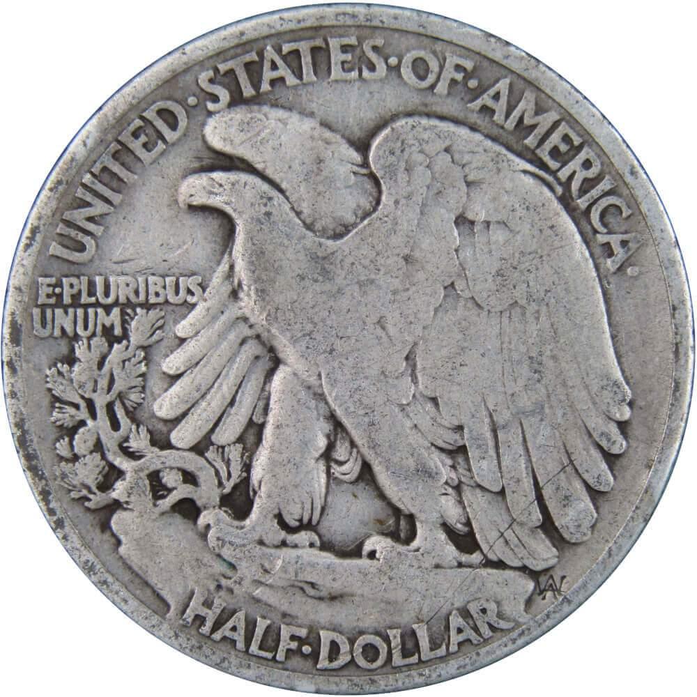 1918 Liberty Walking Half Dollar AG About Good 90% Silver 50c US Coin