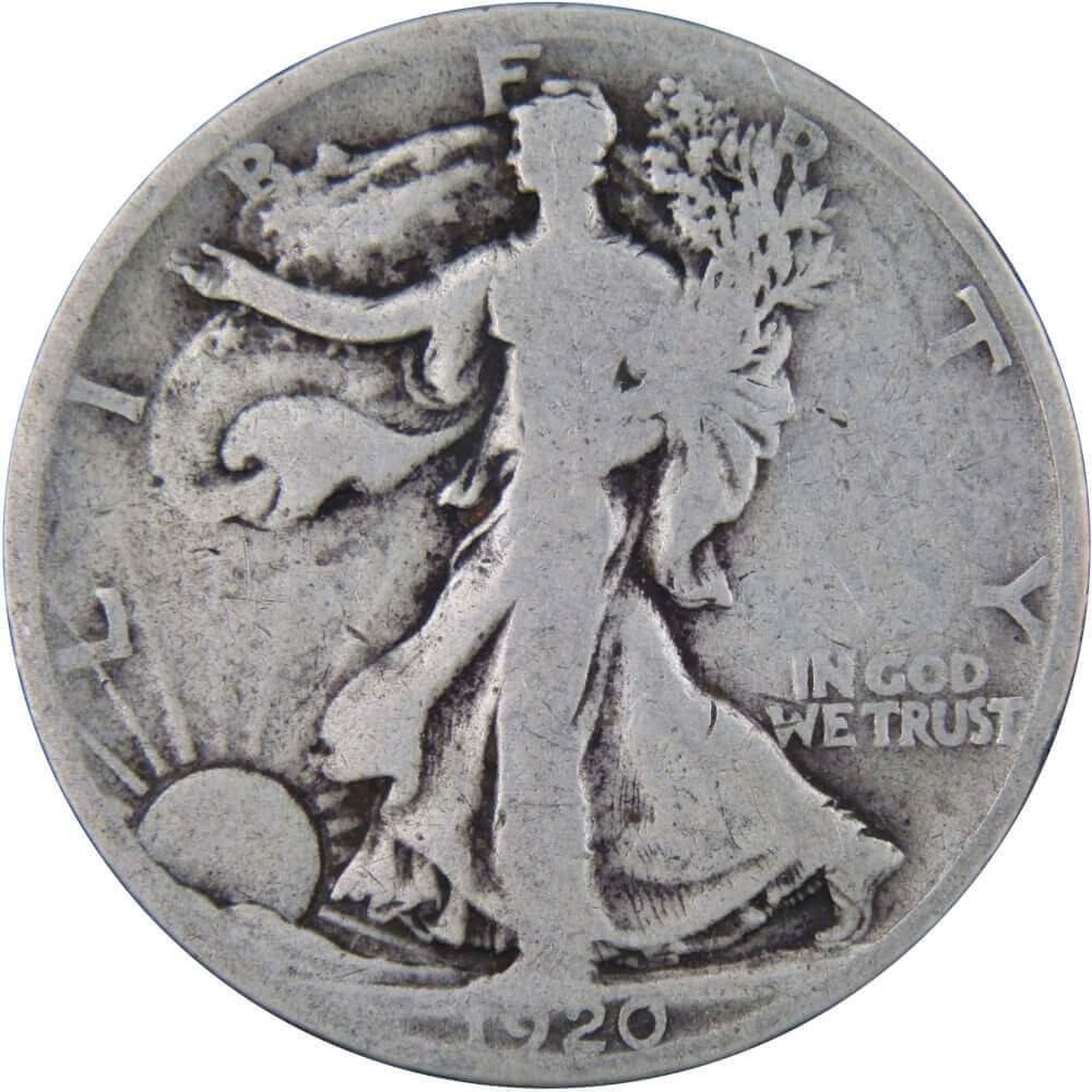 1920 Liberty Walking Half Dollar AG About Good 90% Silver 50c US Coin