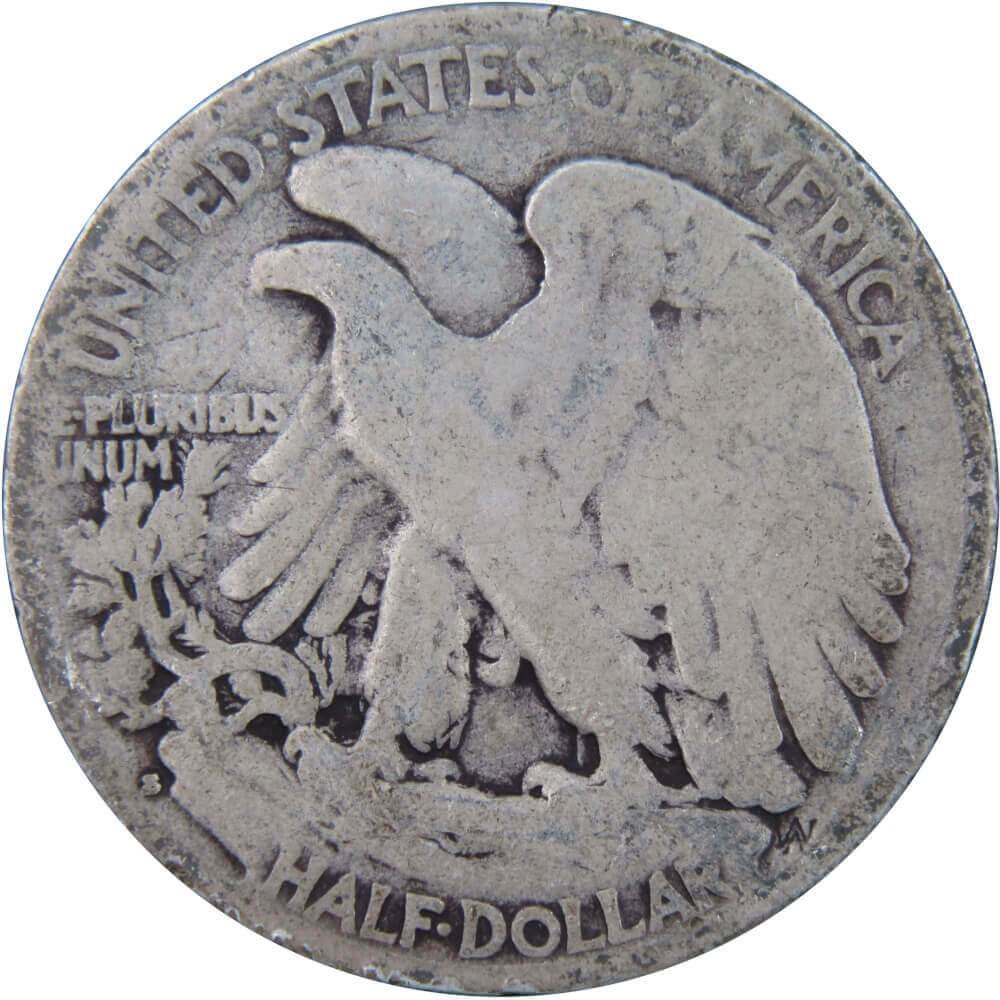 1927 S Liberty Walking Half Dollar AG About Good 90% Silver 50c US Coin