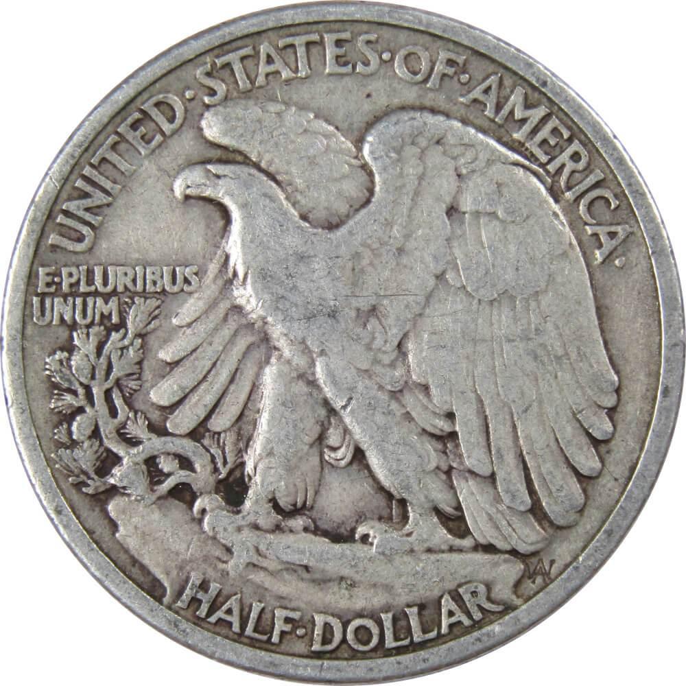 1934 Liberty Walking Half Dollar F Fine 90% Silver 50c US Coin Collectible