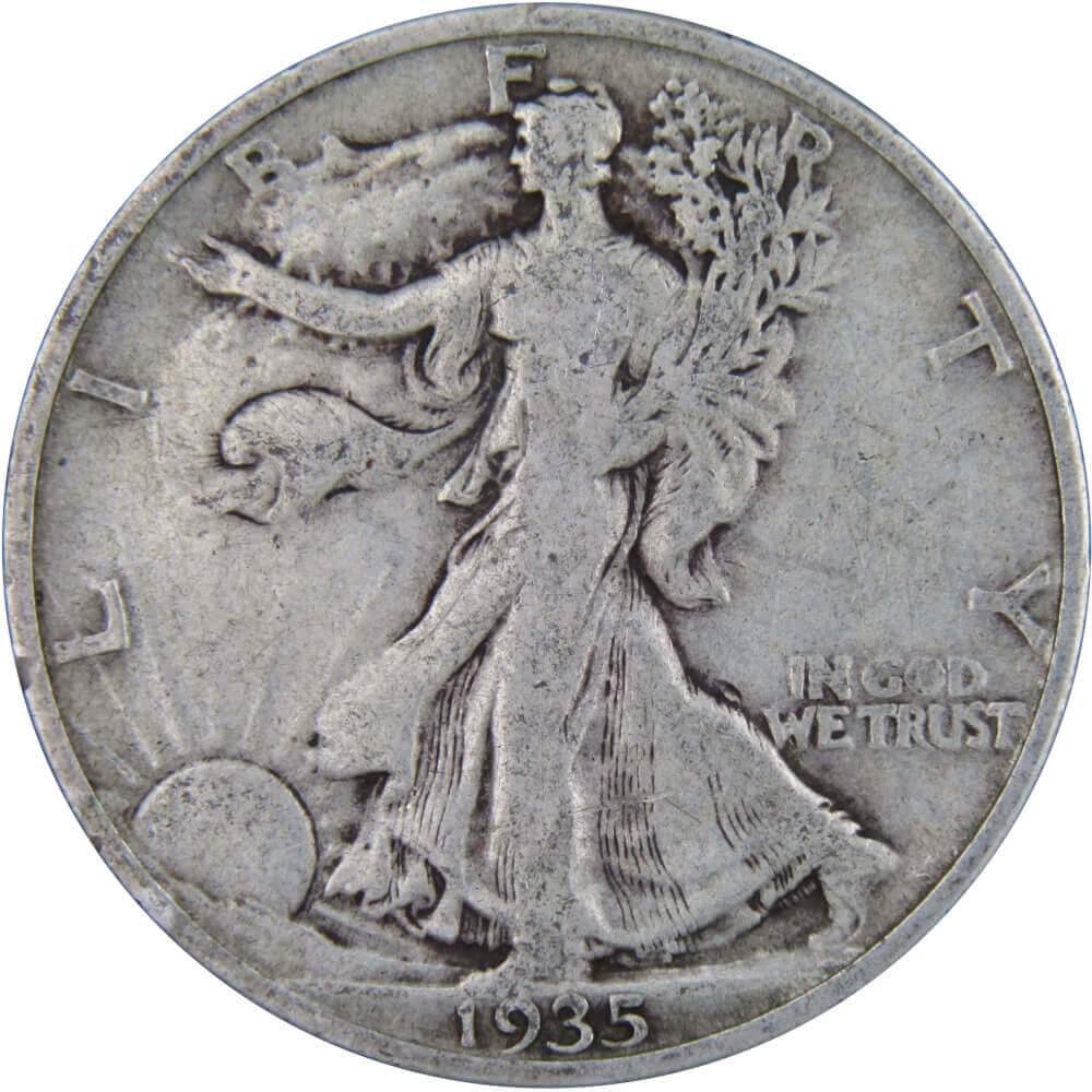 1935 Liberty Walking Half Dollar VG Very Good 90% Silver 50c US Coin Collectible