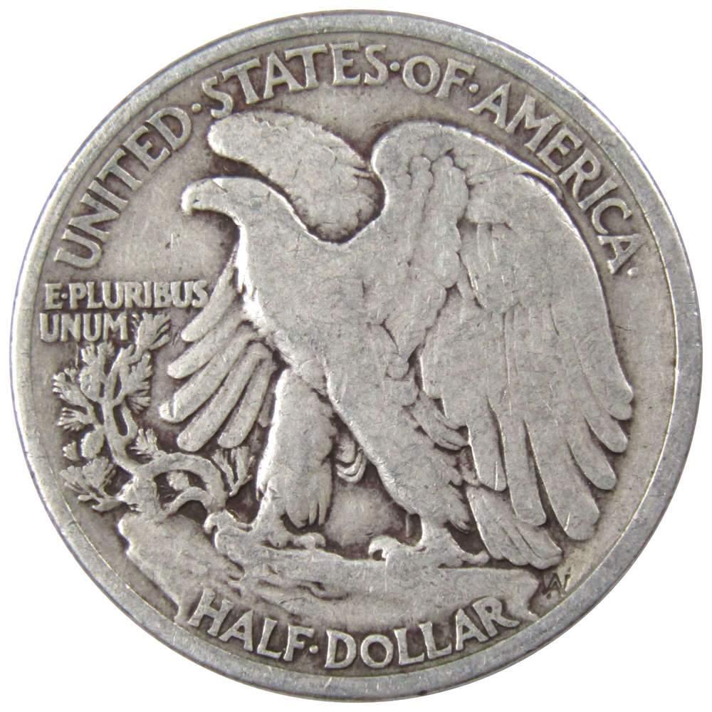 1935 Liberty Walking Half Dollar AG About Good 90% Silver 50c US Coin