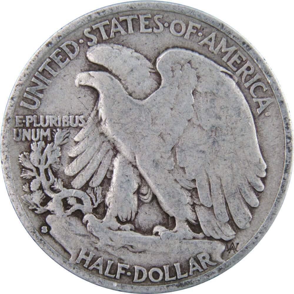 1935 S Liberty Walking Half Dollar VG Very Good 90% Silver 50c US Coin