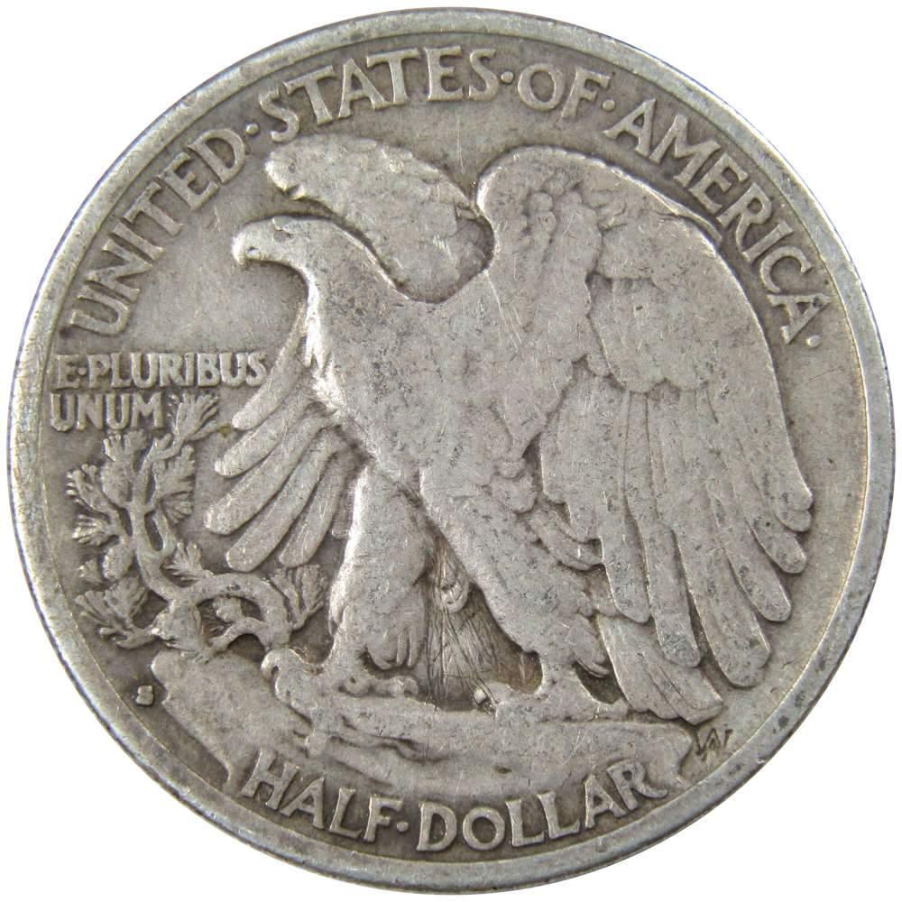 1935 S Liberty Walking Half Dollar AG About Good 90% Silver 50c US Coin