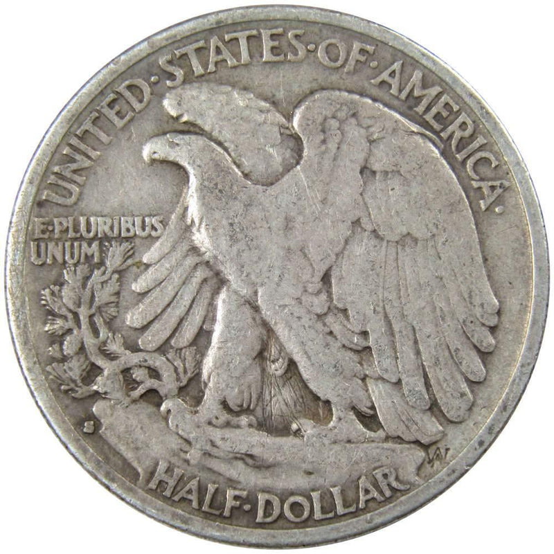 1935 S Liberty Walking Half Dollar AG About Good 90% Silver 50c US Coin - Walking Liberty Half Dollars - Profile Coins &amp; Collectibles