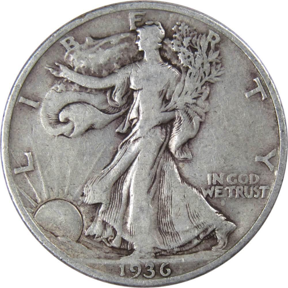1936 Liberty Walking Half Dollar AG About Good 90% Silver 50c US Coin