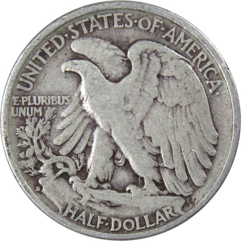 1940 S Liberty Walking Half Dollar VG Very Good 90% Silver 50c US Coin - Walking Liberty Half Dollars - Profile Coins &amp; Collectibles