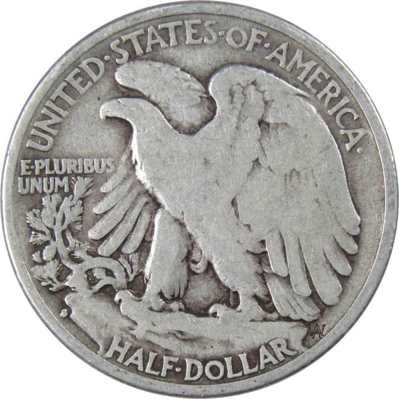 1940 S Liberty Walking Half Dollar AG About Good 90% Silver 50c US Coin - Walking Liberty Half Dollars - Profile Coins &amp; Collectibles
