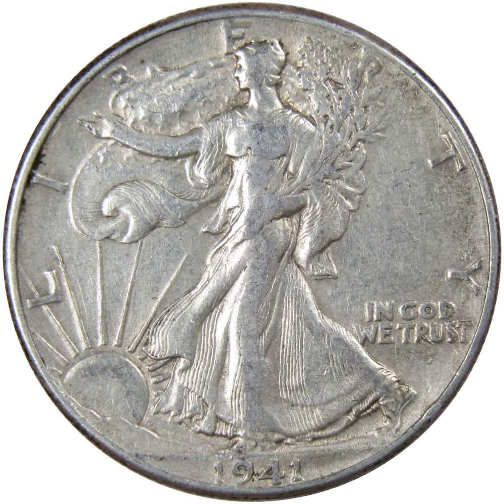 1941 Liberty Walking Half Dollar XF EF Extremely Fine 90% Silver 50c US Coin
