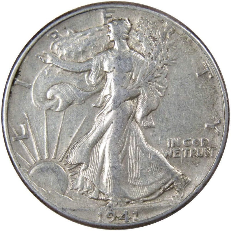 1941 Liberty Walking Half Dollar XF EF Extremely Fine 90% Silver 50c US Coin - Walking Liberty Half Dollars - Profile Coins &amp; Collectibles