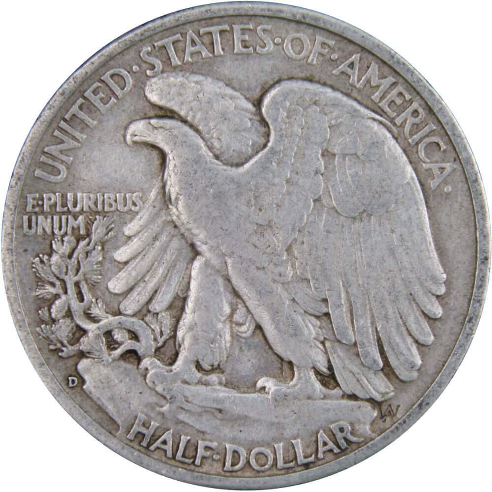 1941 D Liberty Walking Half Dollar VF Very Fine 90% Silver 50c US Coin