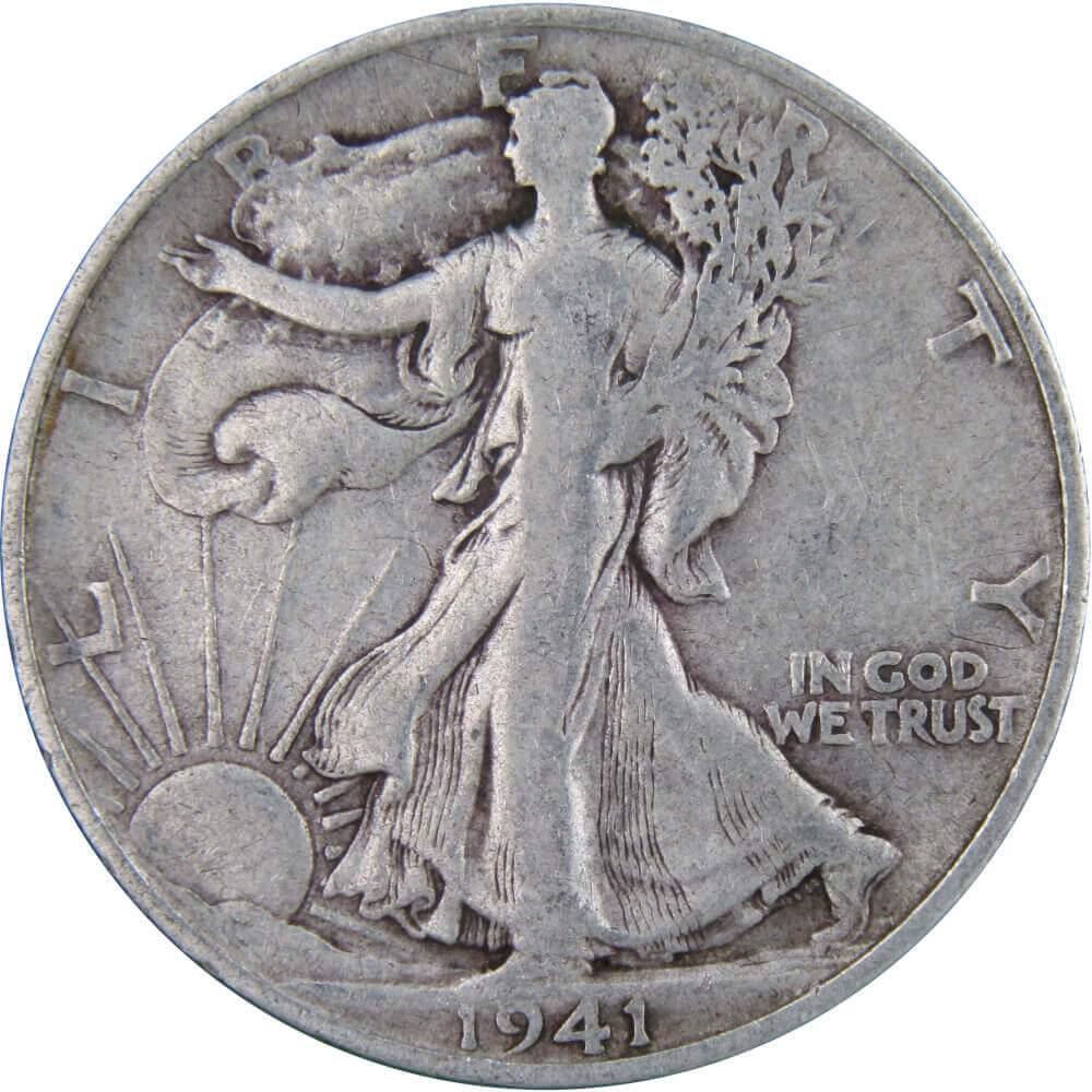 1941 S Liberty Walking Half Dollar AG About Good 90% Silver 50c US Coin